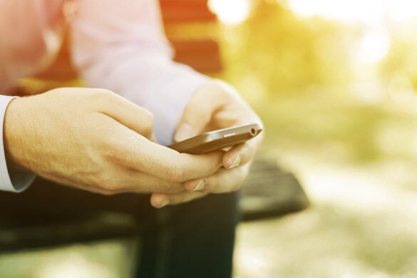 smartphone in hand